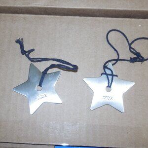 2 Authentic DIOR Dior Stars Stainless Steel